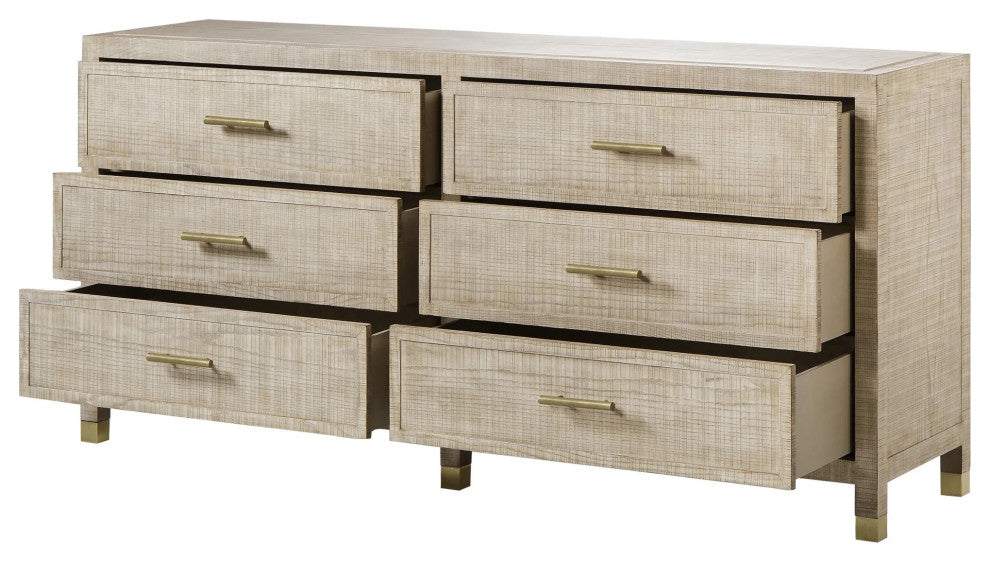Sonder Living Classic Raffles Dresser 6 Drawer