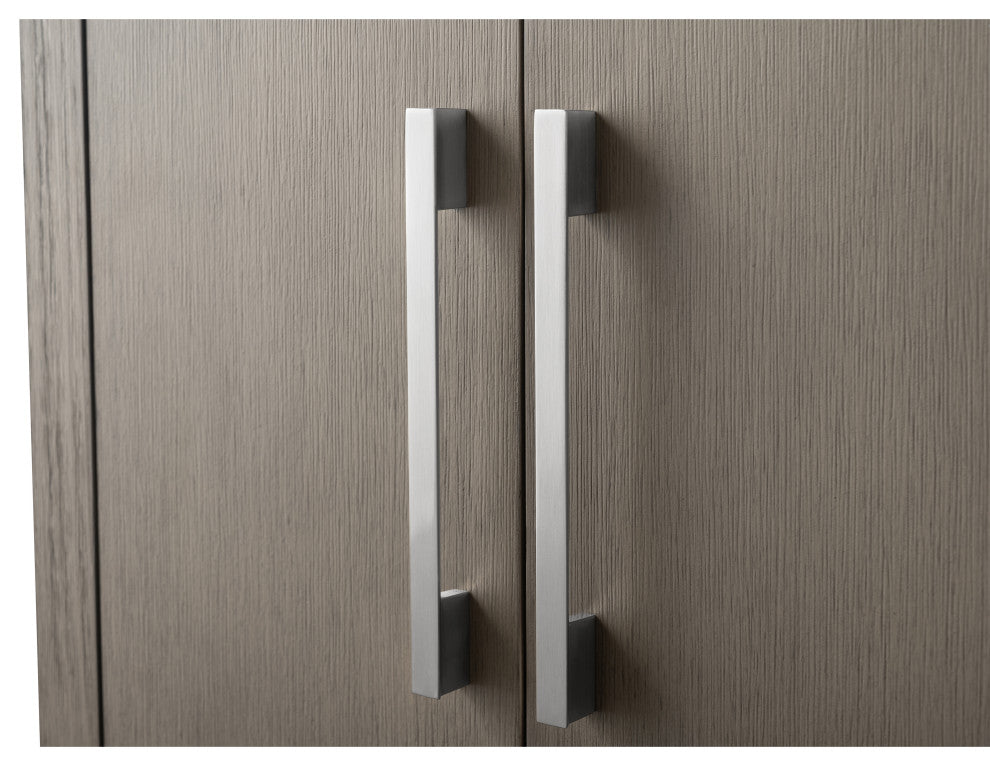 Vanity Art Bathroom Vanity With Sink, Driftwood Gray, 72", Double Sink, Brushed Nickel