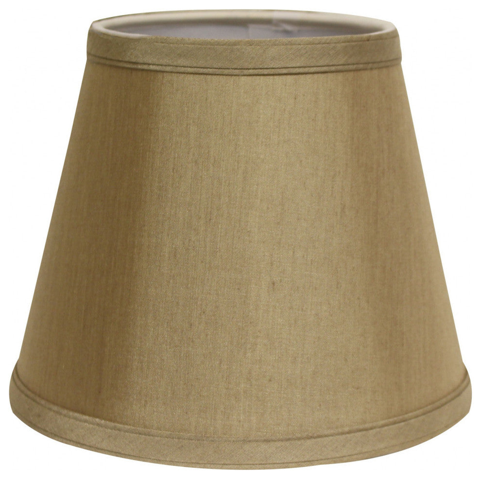 19" Pale Brown Empire Slanted No Slub Lampshade