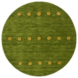 Safavieh Himalaya Collection HIM590 Rug, Green, 6' Round