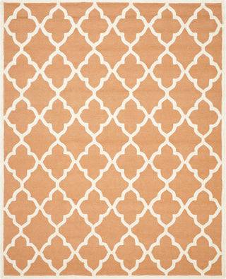 Safavieh Cambridge Cam312W Rug, Coral/Ivory, 6'0"x6'0" Square
