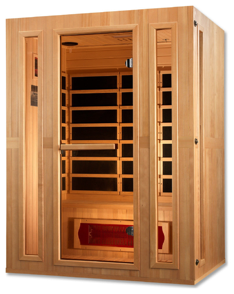 FAR Infrared Sauna - Maxxus 3 person Low EMF "Trinity" Dual Tech