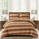 3 Piece Faux Fur Set Duvet, Leilani, 92" X 90