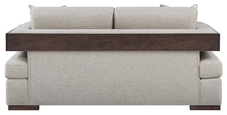 Acme Niamey Loveseat, With 2-Pillows, Fabric/Walnut