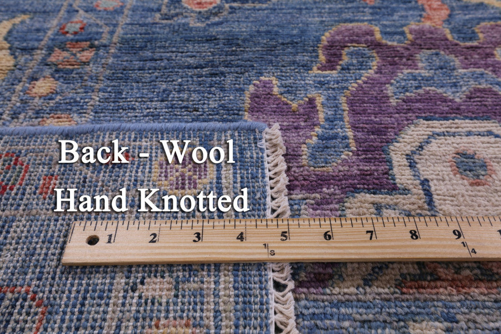 Handmade Turkish Oushak Wool Rug 8' 0" X 9' 10" - Q9652