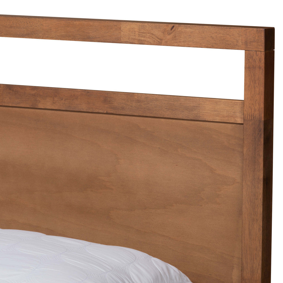 Saffron Modern Brown Finished Wood King Size 4-Drawer Platform Storage Bed