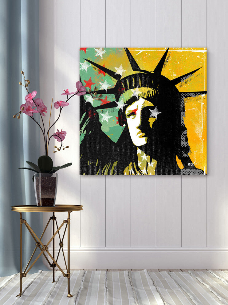 Marmont Hill, "Liberty" by Rick Martin Painting Print on Wrapped Canvas, 48x48