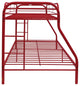 Red Twin Over Full Size Bunk Bed
