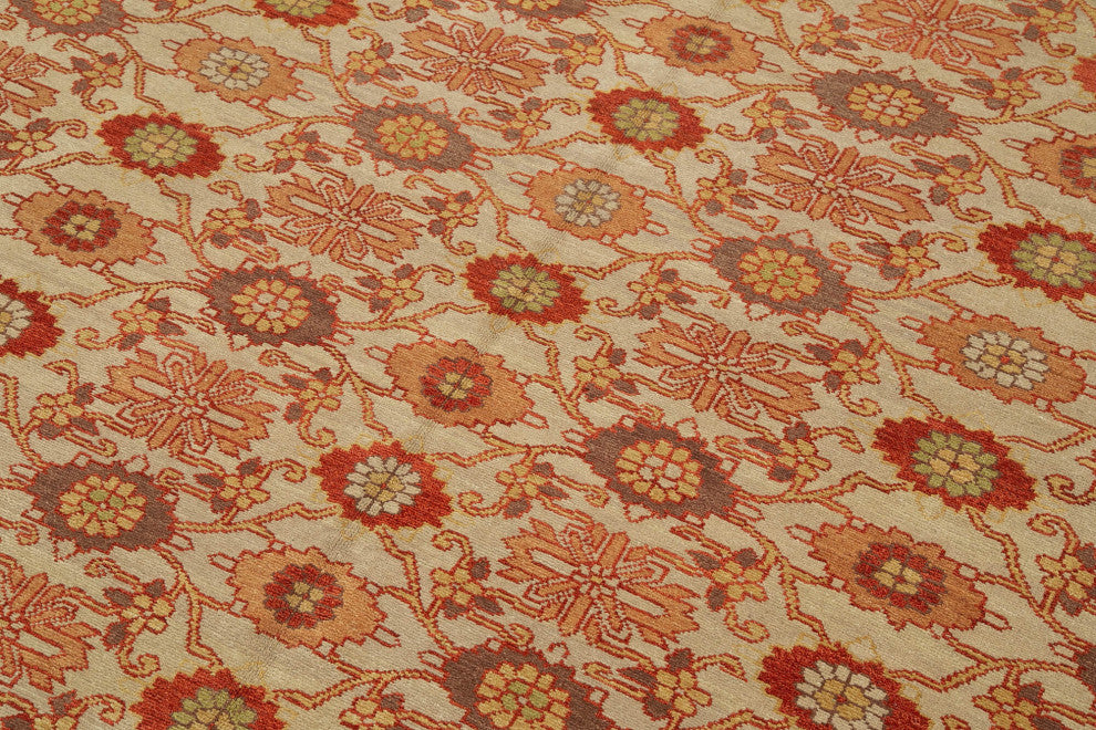 Rug N Carpet - Handwoven Oriental 8' 0" x 9' 10" Unique Oushak Area Rug