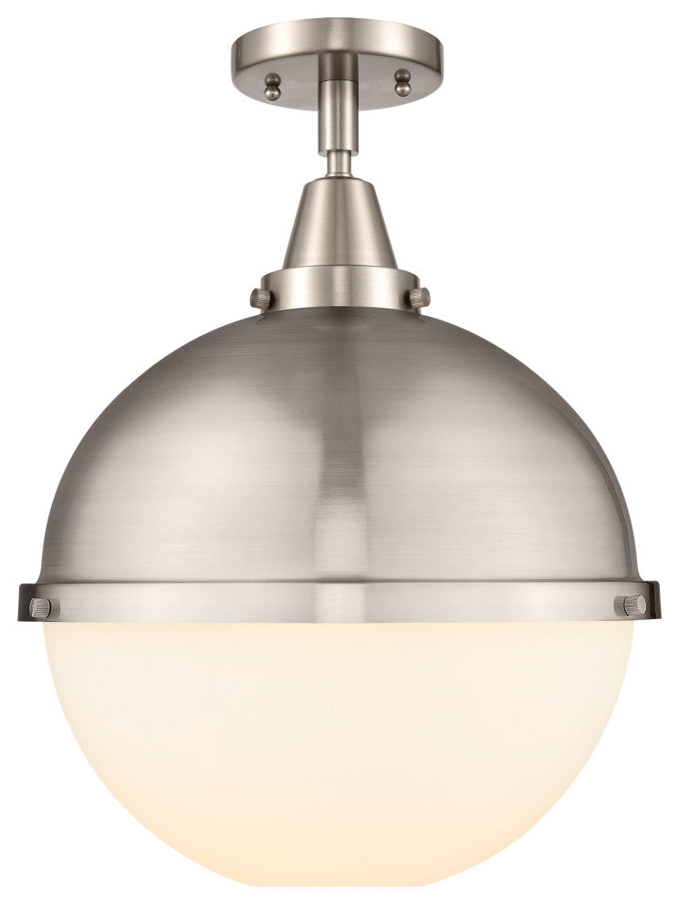 Innovations 447-1C-SN-HFS-121-SN-LED 1 Light Flush Mount, Brushed Satin Nickel