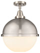 Innovations 447-1C-SN-HFS-121-SN-LED 1 Light Flush Mount, Brushed Satin Nickel
