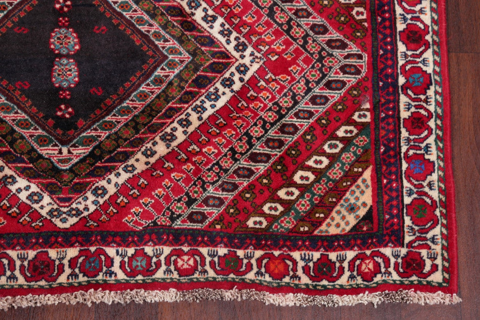 Consigned, Vintage-Style Oriental Traditional Hand Made Persian Area Rug, 5x9