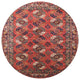 Ahgly Company Indoor Round Mid-Century Modern Area Rugs, 4' Round