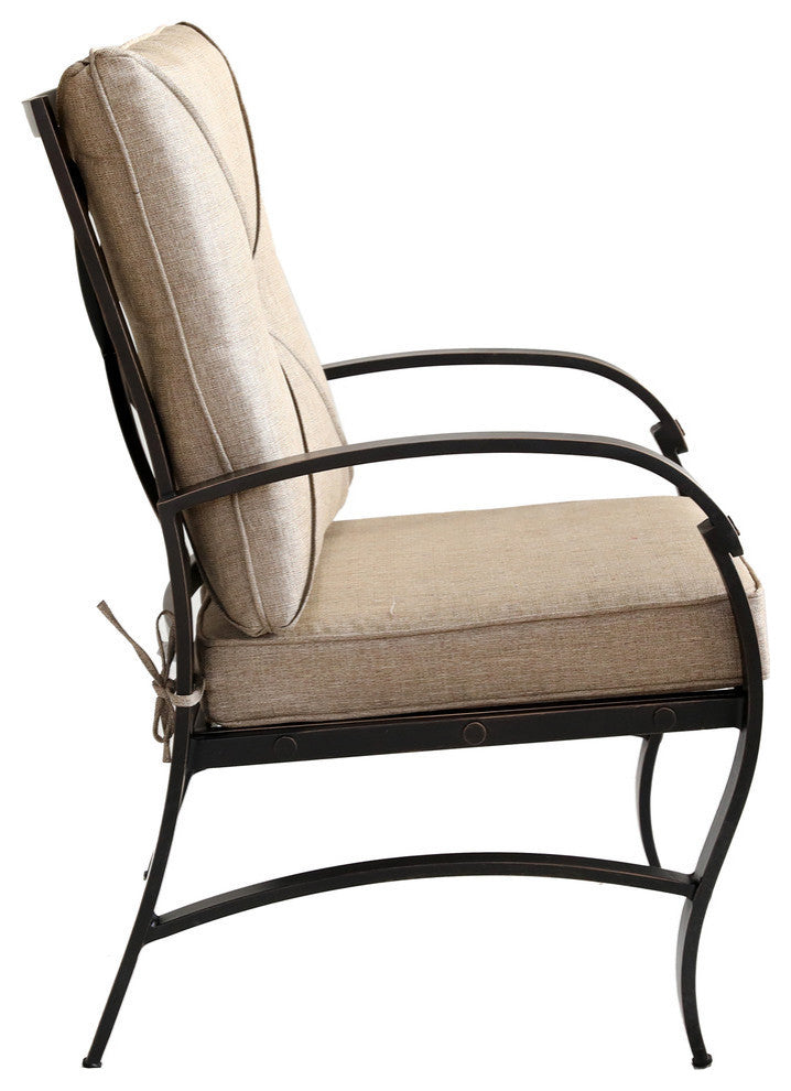 Sinclair Modern Dining Chair With Back and Seat Cushion, Set of 2