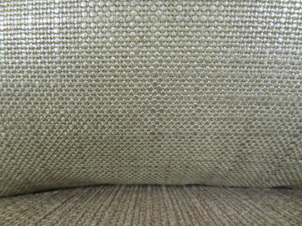 Plutus Glazed Linen Steel Handmade Throw Pillow, Double Sided 24"x24"