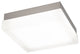 WAC Lighting Dice Square LED Flush Mount, Brushed Nickel, 9", Soft White 3000k