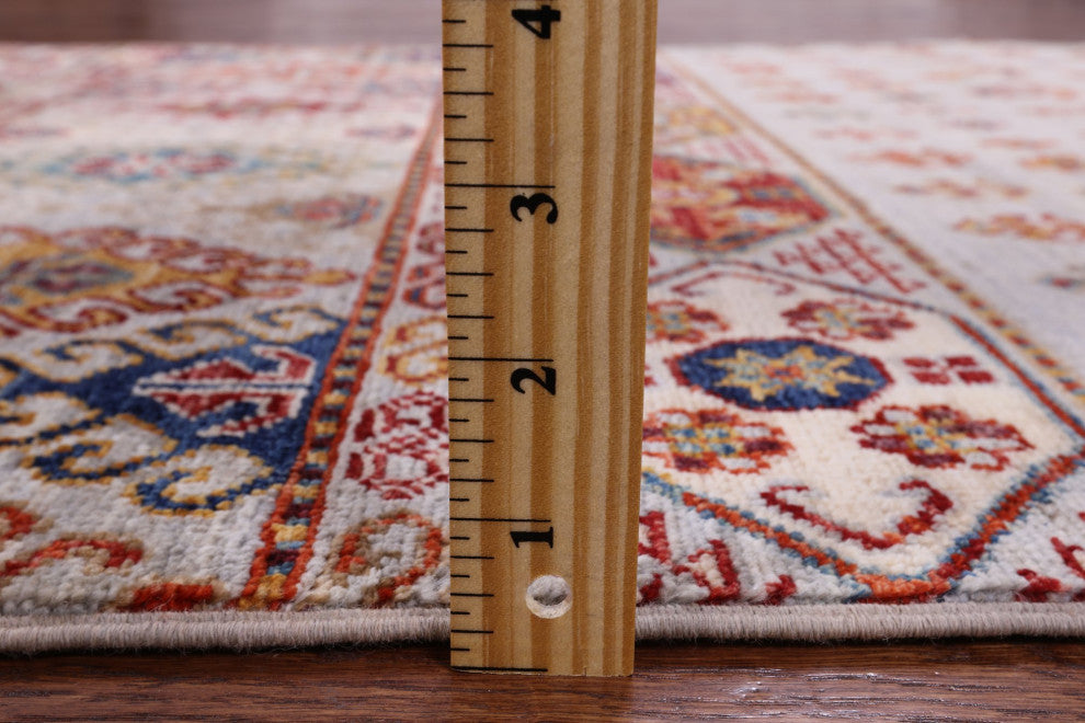 Super Kazak Khorjin Hand Knotted Rug 3' 2" X 4' 11" Q5454