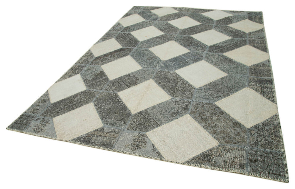 Rug N Carpet - Hand-Knotted Anatolian 8' 3" x 11' 7" Antique Patchwork Area Rug