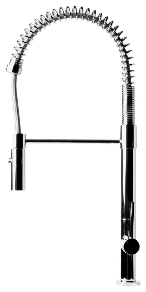 Polished Chrome Commercial Spring Kitchen Faucet