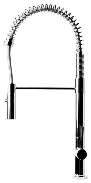 Polished Chrome Commercial Spring Kitchen Faucet