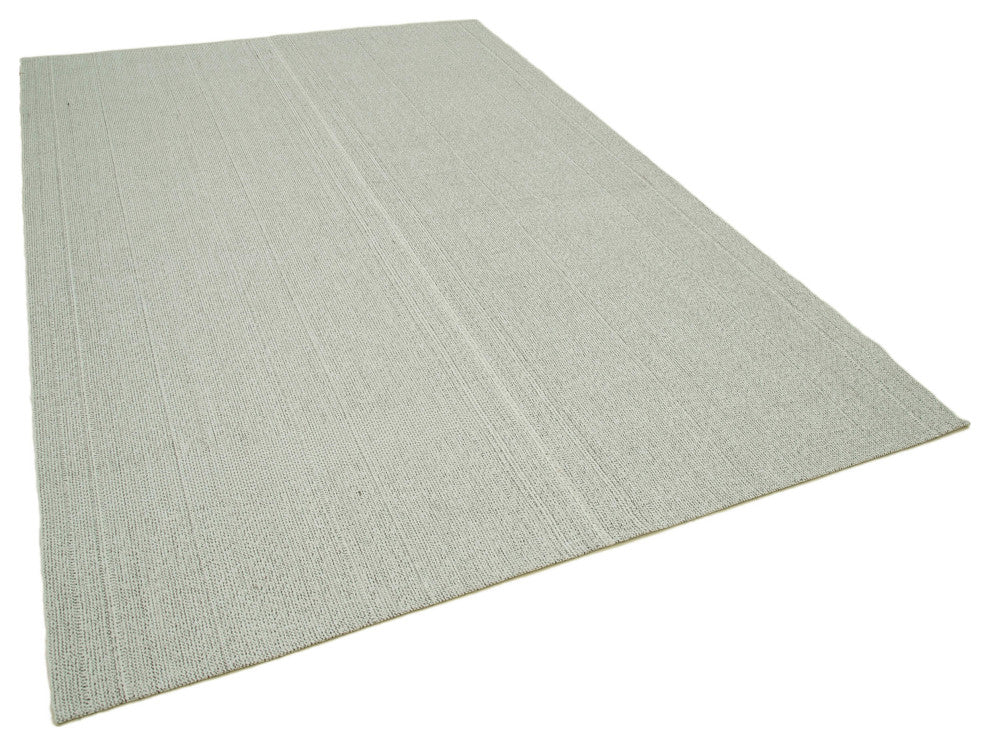 Rug N Carpet - Handmade Turkish 6' 9'' x 10' 0'' Decorative Wool Kilim Rug