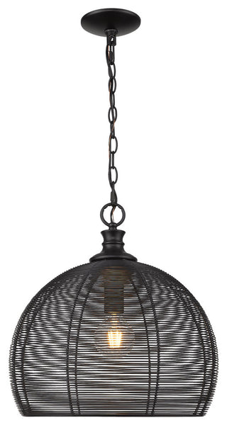 Golden Lighting 6802-M Calypso 16"W Pendant - Matte Black