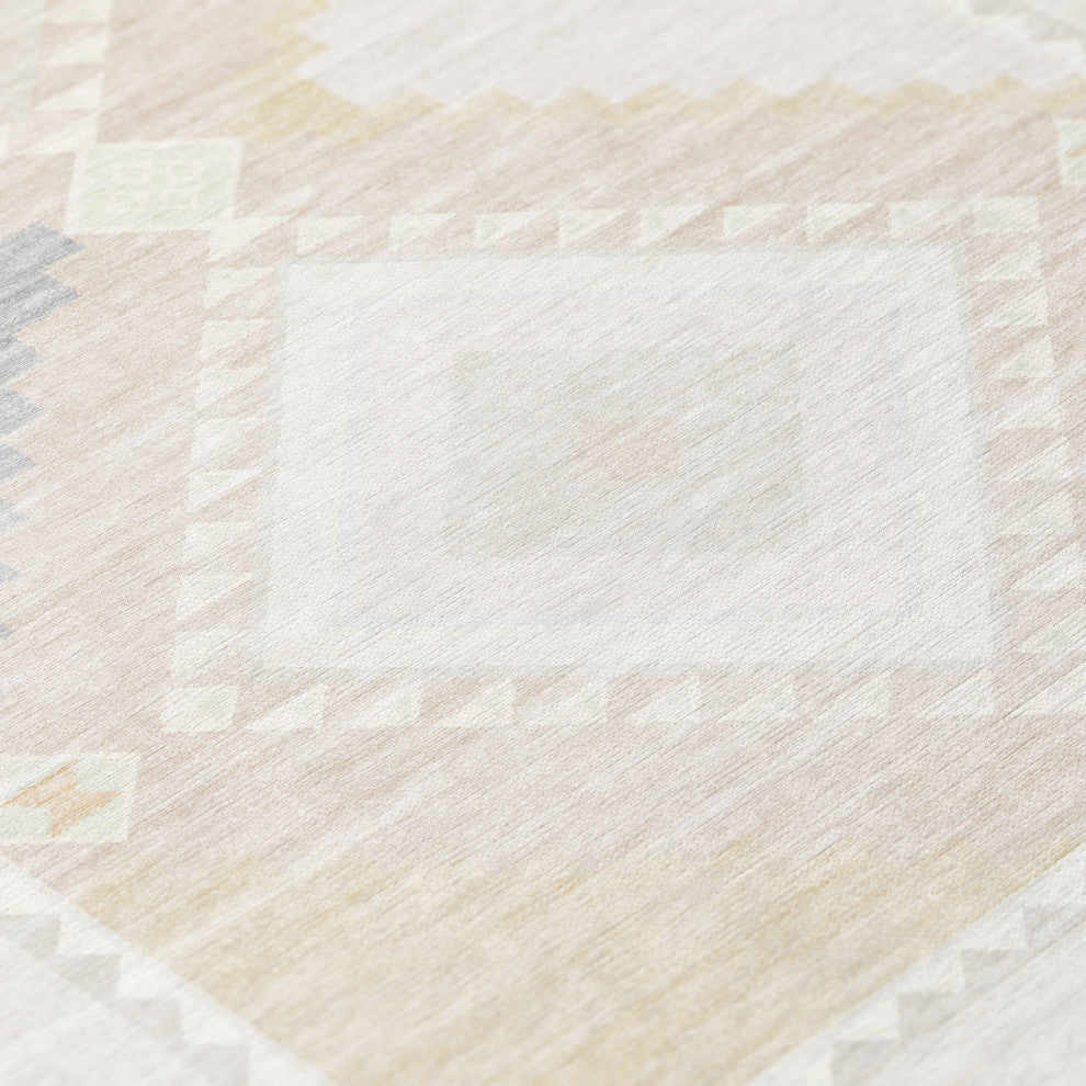 Indoor/Outdoor Phoenix PH2 Ivory Machine Washable 5' x 7'6" Rug