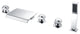 ANZZI Guaira 3-Handle Deck-Mount Roman Tub Faucet in Polished Chrome