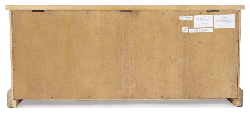 Natural Wood Classic Bench With Storage