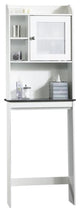 Catania Modern / Contemporary Engineered Wood Etagere in Soft White
