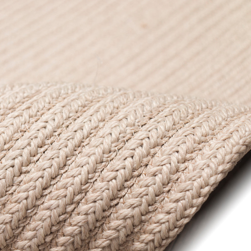 Calais Solid Indoor/Outdoor Rug, Sand, 2'x7'6" Runner