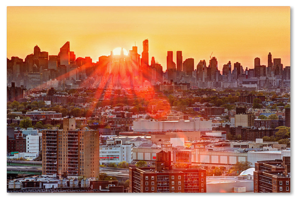 ''Midtown Sunset'' Canvas Art by David Ayash