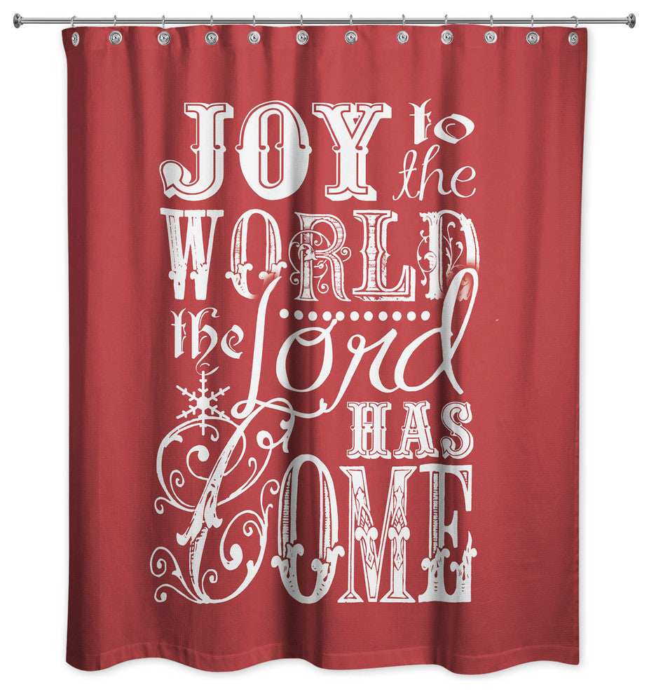 Joy to the World 71x74 Shower Curtain