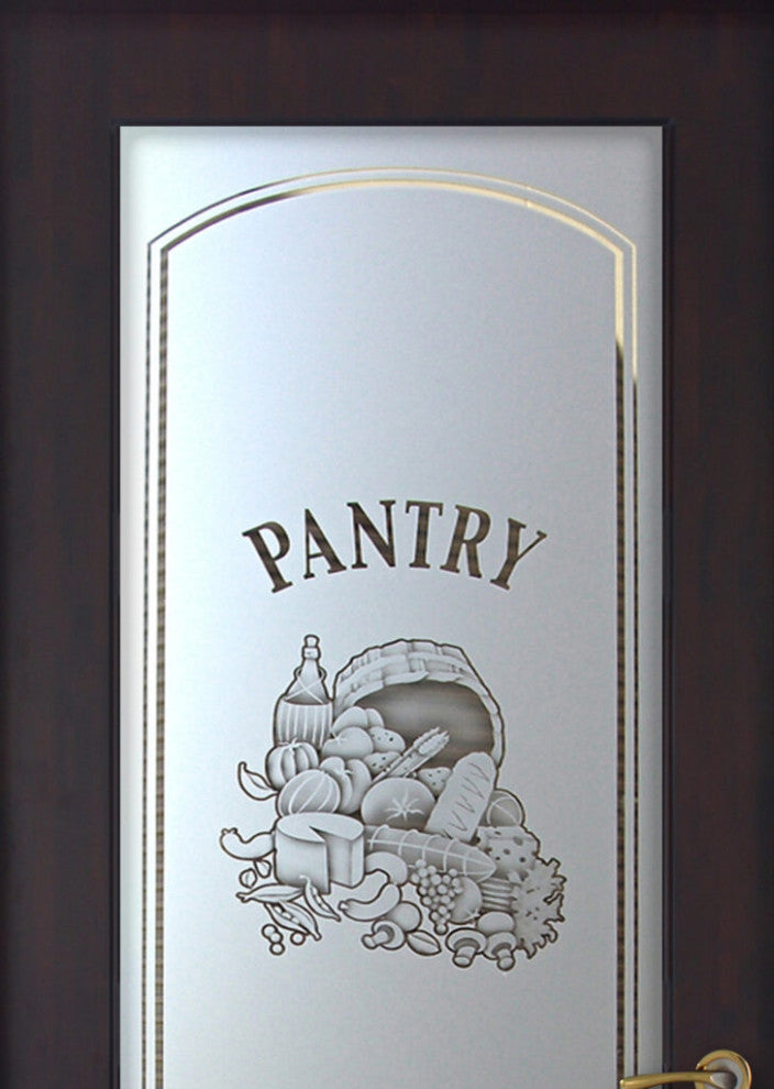 Pantry Door - Vino - Primed - 30" x 84" - Knob on Right - Push Open