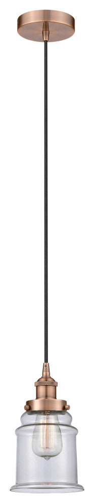 Innovations 616-1PH-AC-G182 1-Light Mini Pendant, Antique Copper