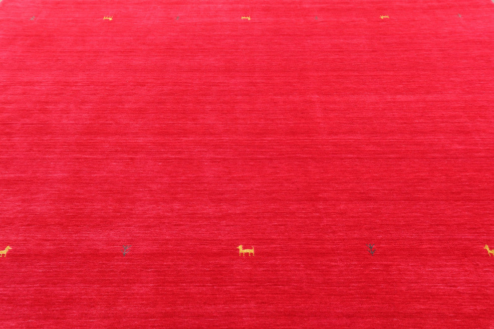 10' Square Persian Gabbeh Handmade Wool Rug - Q15030