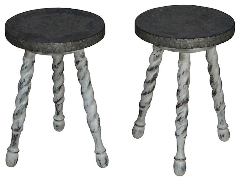 Waterfront Barley Twist Stools
