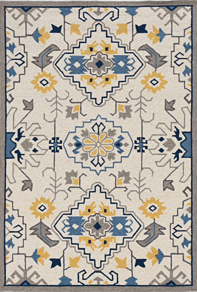 KAS Harbor 4205 Ivory Austin Area Rug, 8'x8' Round