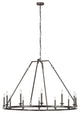 Murray Feiss Landen 12 Light Chandelier F3216/12SMS