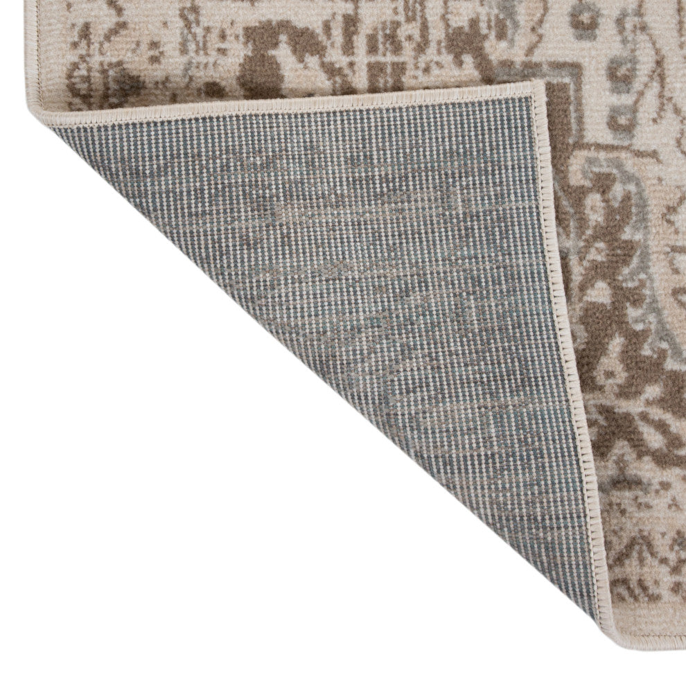 Alpine Imara Area Rug, Cream, 7'10" x 10'2", Medallion