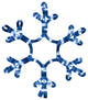 12" Ropelit Snowflake LED Blue