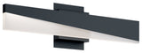 Slant LED Vanity, Black, 24