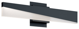 Slant LED Vanity, Black, 24
