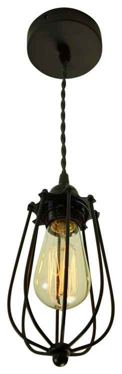 Single Pendant Cage Light