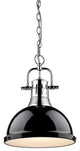 Golden Lighting Duncan Pendant, Chrome