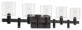 Decato 5 Light Sconce, Black