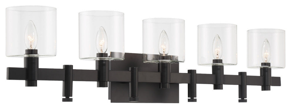 Decato 5 Light Sconce, Black