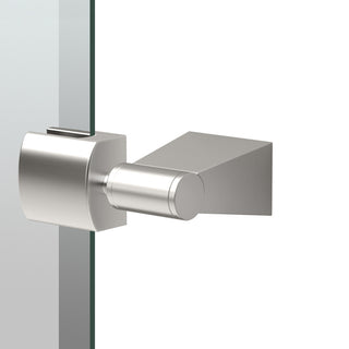 Bleu 31.5" Frameless Rectangle Mirror, Satin Nickel