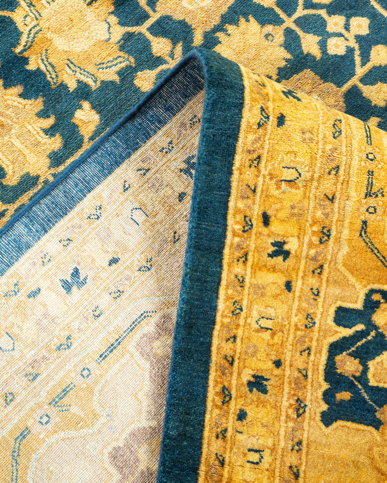 Mogul, One-of-a-Kind Hand-Knotted Area Rug Blue, 8'4"x10'7"