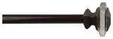 3/4" Diameter Cassini Drapery Rod, 48" to 84", Bronze